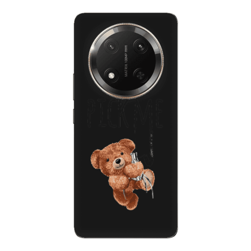 Honor Magic 7 Lite Pick me Black Colored Silicone TPU Θήκη